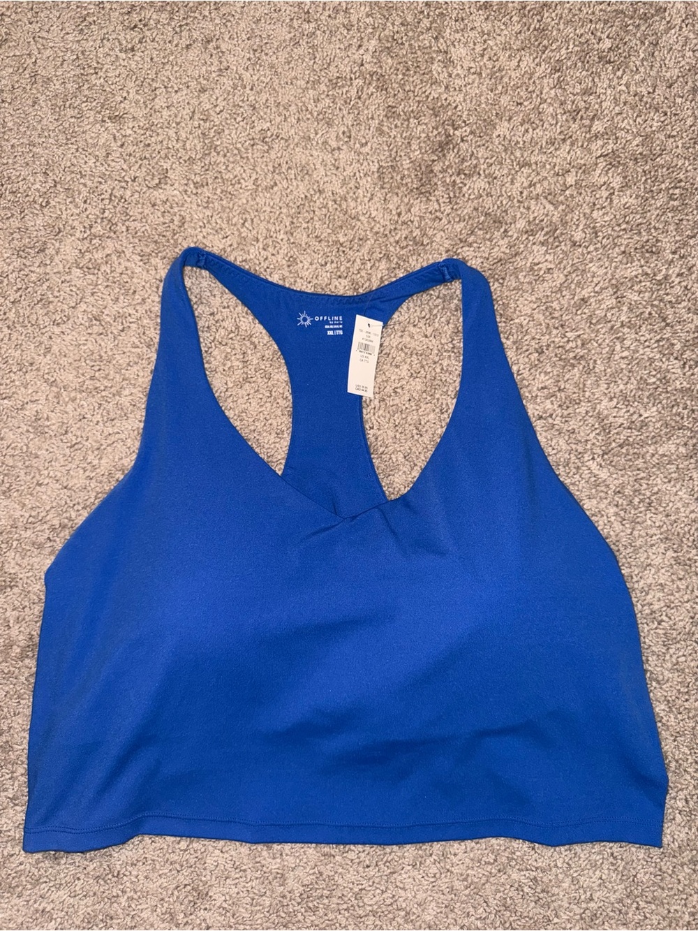 aerie Blue Racerback Sports Bra